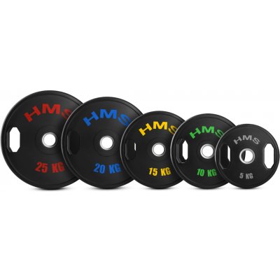 HMS TOG25 Sada pogumovaných olympijských kotoučů 50 mm 2 x 25 kg – Zboží Mobilmania