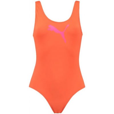 Puma Swim Swimsuit W oranžové 907685-16