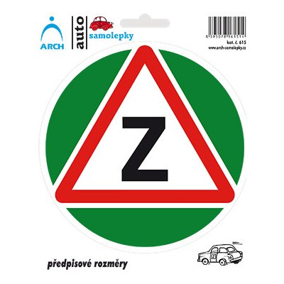 Samolepka "Začátečník" - předpisová – Hledejceny.cz