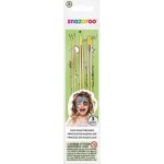 Snazaroo Kvalitní štětce na obličej zelené 3 ks – Zboží Dáma