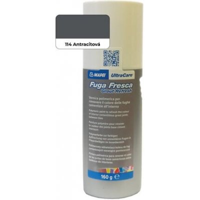 Barva na spáry Mapei Fuga Fresca antracite 160 g FUGAFRESCA114 – Hledejceny.cz