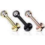 Šperky eshop piercing do bříška z oceli pět srdíček se zirkony uprostřed PC08.38 zeleá – Sleviste.cz