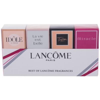 Lancome Lancôme Best Of Lancome, parfumovaná voda Trésor 7,5 ml + parfumovaná voda Idole 5 ml + parfumovaná voda La Vie Est Belle 4 ml + parfumovaná voda Miracle 5 ml – Zboží Mobilmania