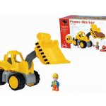 BIG Nakladač Power Worker Wheel Loader + Figurinepracovní stroj 47 cm gumová kola od 2 let – Hledejceny.cz