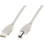 Digitus AK-300105-050-E USB A/samec na B-samec, 2x stíněný, Měď, béžový, 5m – Hledejceny.cz