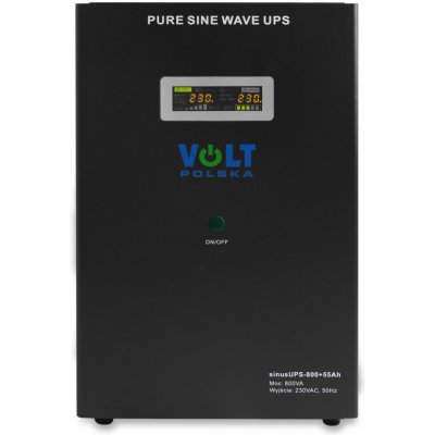 VOLT záložní zdroj 500W SINUS UPS 800 55Ah – Zboží Živě