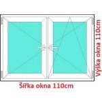 Soft Dvoukřídlé plastové okno 110x110 cm O+OS – Zboží Mobilmania