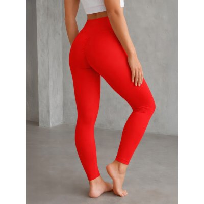 Dámské červené push up legíny – Zboží Mobilmania