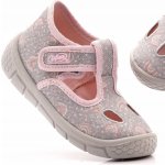 Befado 630P013 dívčí bačkorky stříbrné duha – Zboží Mobilmania