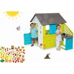 Smoby set domeček Pretty Blue a Écoiffier sada potravin 810703-14 – Zboží Dáma