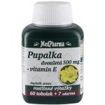 MedPharma Pupalka dvouletá 500 mg + Vitamín E 67 kapslí – Hledejceny.cz