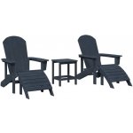 Omaxi 902320 Zahradní lounge nábytek 3 ks Námořnická modrá 38 x 38 x 46 cm – Hledejceny.cz