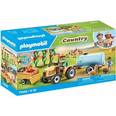 Playmobil 71442 Traktor s přívěsem a nádrží na vodu – Sleviste.cz
