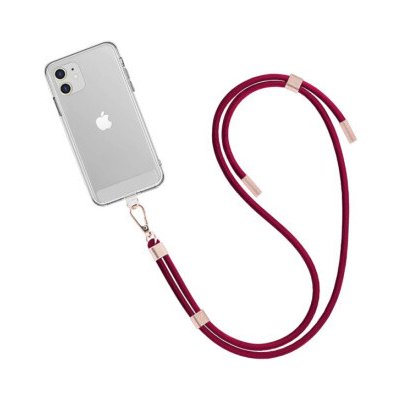Winner WG Crossbody lace strap/transparent/burgundy, 13728 – Zboží Živě