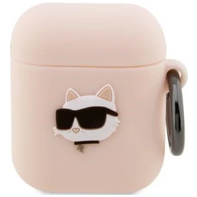 Karl Lagerfeld AirPods 1/2 cover Silicone Choupette Head 3D KLA2RUNCHP – Zboží Mobilmania