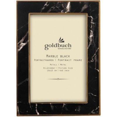 GOLDBUCH rám kov MARBLE 10x15, černý