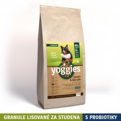 Vitamíny pro zvířata Yoggies granule lisované za studena s probiotiky Jehněčí maso & bílá ryba 15 kg