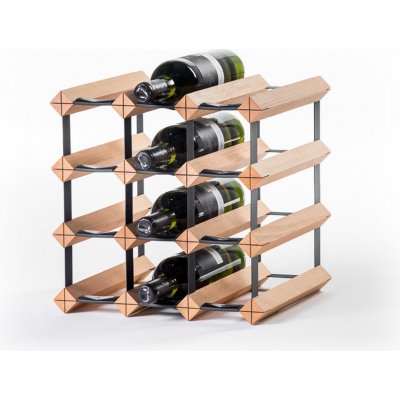 RAXI 12 lahví Stojan na víno Classix Voskovaný Buk – Zboží Dáma