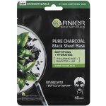 Garnier Pure Charcoal černá textilní maska s extraktem z černého čaje 28 g – Zboží Dáma