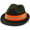 Klobouk Zubíček reflexní pásek na klobouk s proužkem oranžová