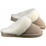 Kreibich&Heitmann kožešinové pantofle PRAKTIK béžové béžová – Zboží Mobilmania