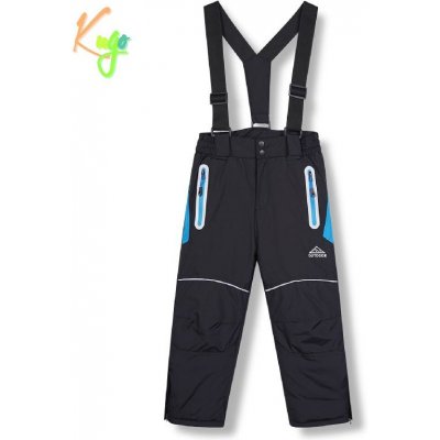 Kugo DK8230 Chlapecké zimní lyžařské kalhoty černé – Zboží Mobilmania