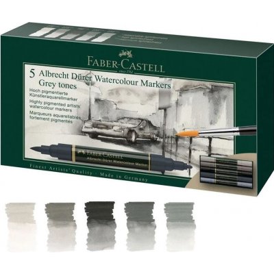 Faber Castell Albrecht Dürer akvarelové popisovače sada 5 ks – Sleviste.cz