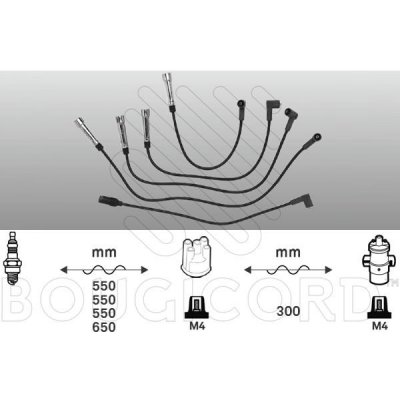 Zapalovací kabely VW POLO II 1.3 55kW – Zboží Mobilmania