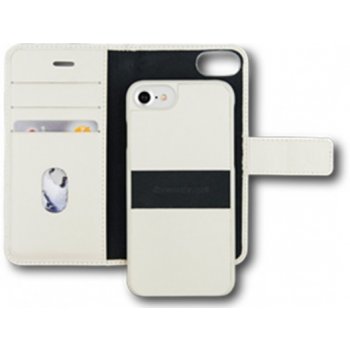 Pouzdro D.Bramante1928 Lynge 2 magnetické peněženka Apple iPhone 7 boční otvírání béžové