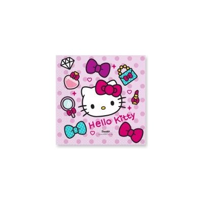 Procos EKO Papírové ubrousky Hello Kitty 20ks 33x33cm – Sleviste.cz