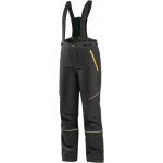 CXS TRENTON, zimní softshell, dětské kalhoty černé s HV žluto/oranžové doplňky