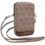 Guess PU G Cube Wallet Phone Bag Zipper hnědé – Hledejceny.cz