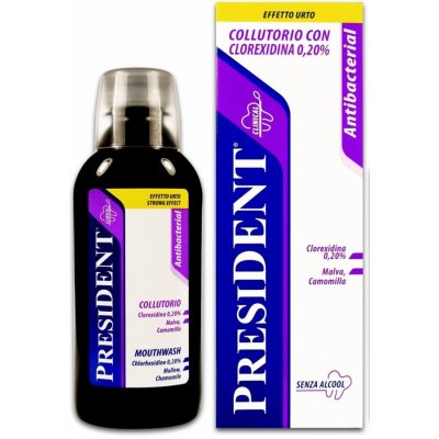 PresiDENT Ústní voda Antibacteriální chlorhex.0.2 200 ml