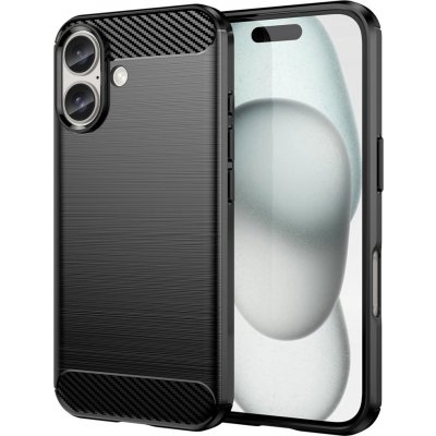 Carbon Case pro Apple iPhone 16 (6,1") černé – Zboží Živě