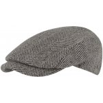 Fléchet vlněná bekovka driver cap rybí kost černobílá – Hledejceny.cz