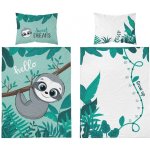 Detexpol povlečení Lenochod tyrkys 100 x 135 cm 40 x 60 cm – Zboží Dáma