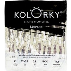 Kolorky Night Moments Universe eko XL 12 - 25 kg 100 ks