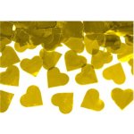 PartyDeco VYSTŘELOVACÍ KONFETY srdce zlatá 60cm – Zboží Dáma