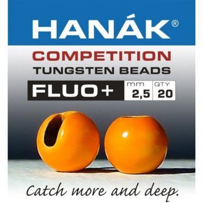 Hanák Tungstenové kuličky Competition FLUO+ Oranžová 2,0mm 20ks – Zboží Dáma
