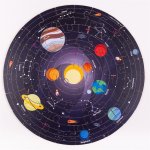 Bigjigs Toys Kulaté podlahové puzzle Sluneční soustava 50 dílků – Zboží Dáma