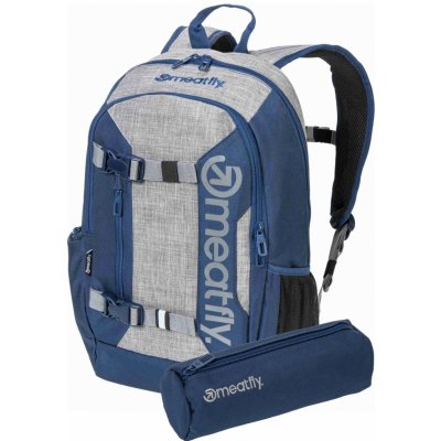 Meatfly Basejumper Blue / Grey Heather 22 l – Sleviste.cz