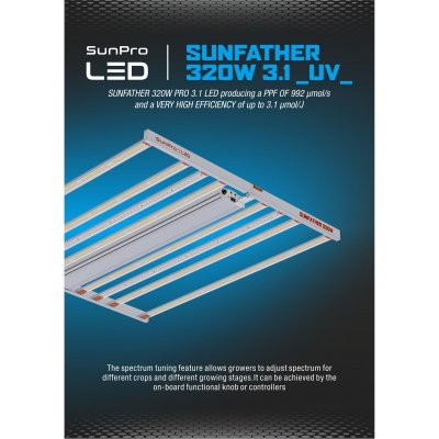 Sunpro - SUNFATHER 320W -3.1 UV- LED Osvětlení – Zbozi.Blesk.cz