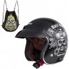 Přilba helma na motorku W-TEC V541 Black Heart Skull
