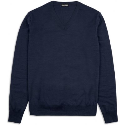 John & Paul lehký svetr John & Paul z merino vlny navy (V-neck)