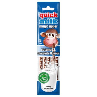 Quick Milk Magická brčka do mléka čokoláda a kokos 30 g – Zboží Mobilmania