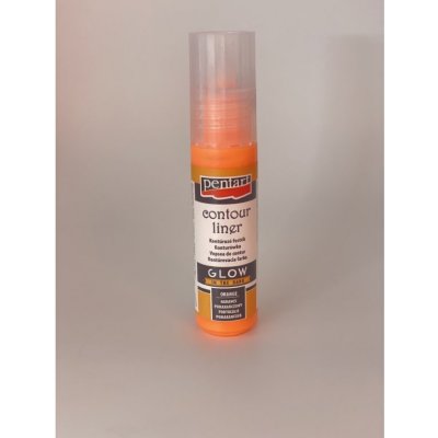 Pentart akrylové barvy svítící ve tmě 20 ml GLOW oranžová – Sleviste.cz