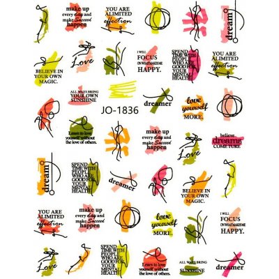 Samolepky na nehty Colorful JO-1836 – Hledejceny.cz