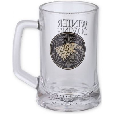 Pyramid International Skleněný korbel Game of Thrones House Stark 300 ml