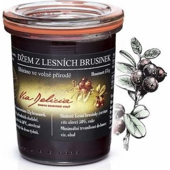 Via Delicia Džem z lesních brusinek 175 g