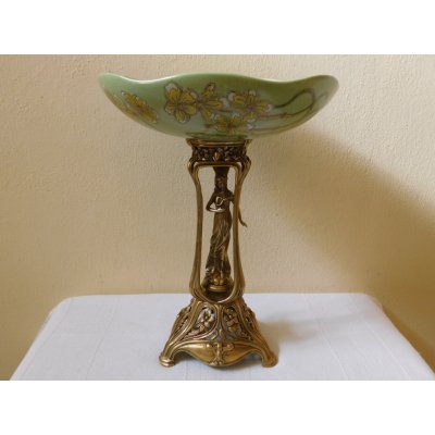 SECESNÍ PORCELÁNOVÝ FIGURÁLNÍ NÁSTOLEC – Hledejceny.cz
